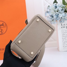 Hermès mini lindy сумка через плечо Импортная кожа TC Шов с вос