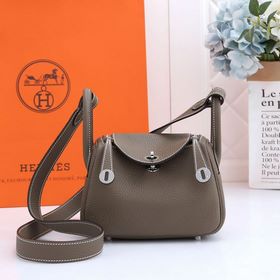 Hermès mini lindy сумка через плечо Импортная кожа TC Шов с вос