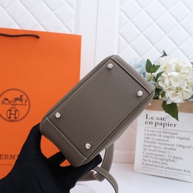 Hermès mini lindy сумка через плечо Импортная кожа TC Шов с вос