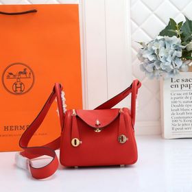 Hermès mini lindy сумка через плечо Импортная кожа TC Шов с вос