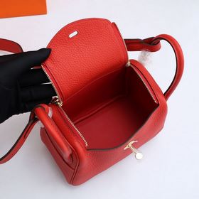 Hermès mini lindy сумка через плечо Импортная кожа TC Шов с вос