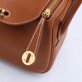 Hermès mini lindy сумка через плечо Импортная кожа TC Шов с вос
