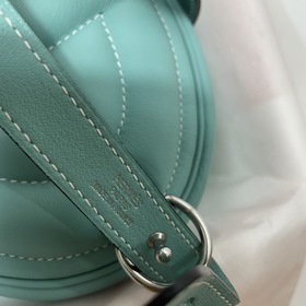 Hermès Поясная сумка «Свиной нос» Макарон-синий с внутренней отде
