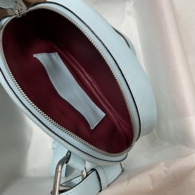 Hermès Поясная сумка «Свиной нос» в цвете «туманный синий» с внут