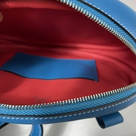 Hermès «Свиной нос» поясная сумка, синий с красным