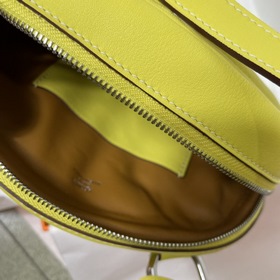 Hermès Поясная сумка «Свиной нос» Лимонно-желтый семечковым желты