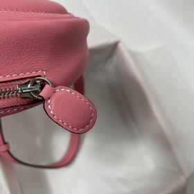 Hermès Поясная сумка «Свиной нос» Летний розовый с оранжевой подк