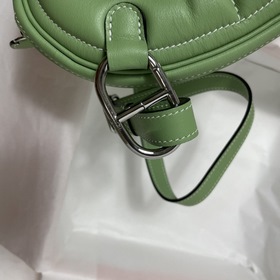 Hermès «Свиной нос» поясная сумка, авокадо с зеленым бамбуком Swi