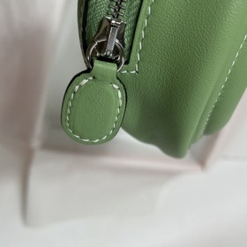 Hermès «Свиной нос» поясная сумка, авокадо с зеленым бамбуком Swi