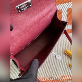 Hermès Kelly Mini сумка второго поколения, импортная кожа Epsom, 