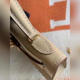 Hermès Kelly Mini сумка второго поколения, импортная кожа Epsom, 