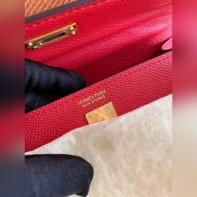 Hermès Kelly Mini сумка второго поколения, импортная кожа Epsom, 