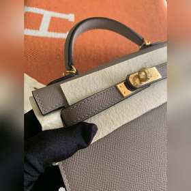 Hermès Kelly Mini сумка второго поколения, импортная кожа Epsom, 