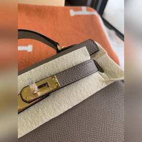 Hermès Kelly Mini сумка второго поколения, импортная кожа Epsom, 