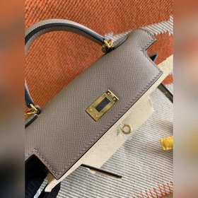 Hermès Kelly Mini сумка второго поколения, импортная кожа Epsom, 