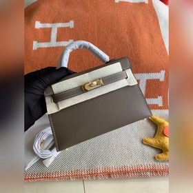 Hermès Kelly Mini сумка второго поколения, импортная кожа Epsom,