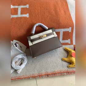Hermès Kelly Mini сумка второго поколения, импортная кожа Epsom, 