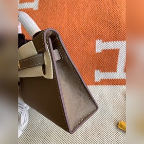 Hermès Kelly Mini сумка второго поколения, импортная кожа Epsom, 