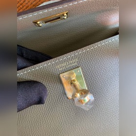 Hermès Kelly Mini сумка второго поколения, импортная кожа Epsom, 