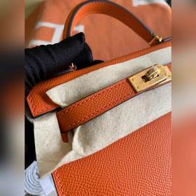 Hermès Kelly Mini сумка второго поколения, импортная кожа Epsom, 