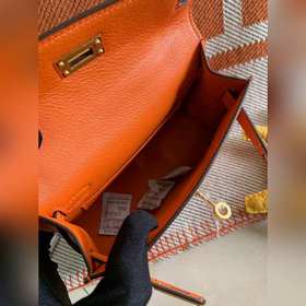 Hermès Kelly Mini сумка второго поколения, импортная кожа Epsom, 