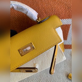 Hermès Kelly Mini сумка второго поколения, импортная кожа Epsom, 