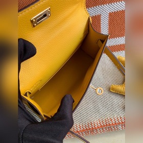 Hermès Kelly Mini сумка второго поколения, импортная кожа Epsom, 
