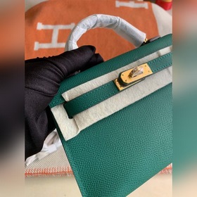 Hermès Kelly Mini сумка второго поколения, импортная кожа Epsom, 