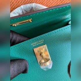 Hermès Kelly Mini сумка второго поколения, импортная кожа Epsom, 