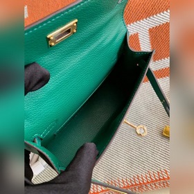 Hermès Kelly Mini сумка второго поколения, импортная кожа Epsom, 