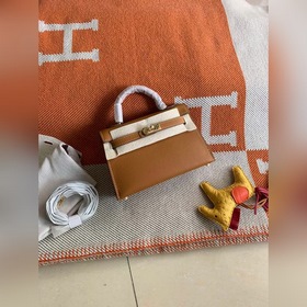 Hermès Kelly Mini сумка второго поколения, импортная кожа Epsom, 