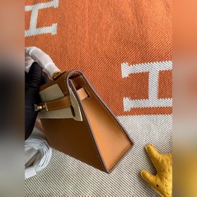 Hermès Kelly Mini сумка второго поколения, импортная кожа Epsom, 
