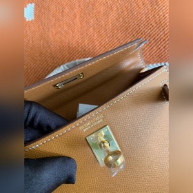 Hermès Kelly Mini сумка второго поколения, импортная кожа Epsom, 