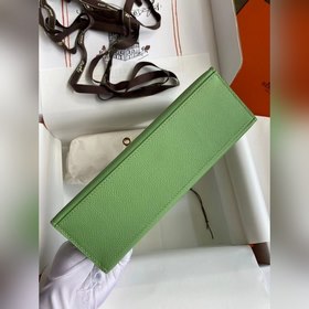 Hermes Mini Kelly PouchetteСумка-клатч, цвет авокадо, золотая и с