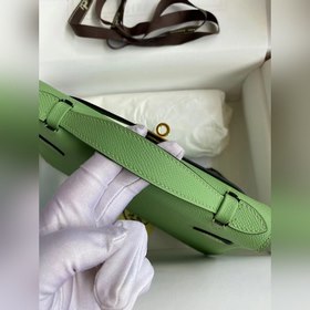 Hermes Mini Kelly PouchetteСумка-клатч, цвет авокадо, золотая и с