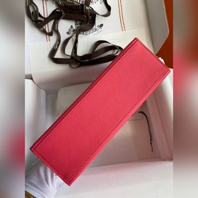 Hermes Mini Kelly PouchetteСумка для рук серебристой застежкой в 