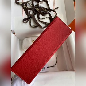 Hermes Mini Kelly PouchetteСумка-клатч, ярко-красная с золотыми с