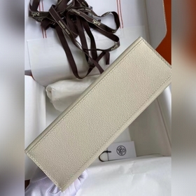 Hermes Mini Kelly Pouchette Сумка-клатч, цвет молочного коктейля,