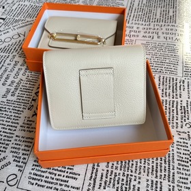 Hermès Rouli Slim «Свиной нос» Сумка через плечо, молочный коктей