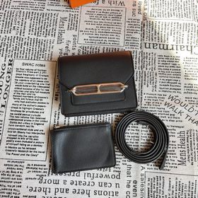 Hermès Rouli Slim сумка через плечо с застежкой виде свиного носа