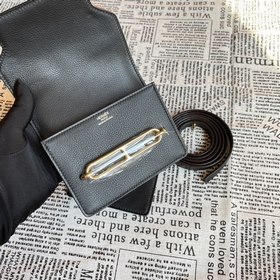 Hermès Rouli Slim сумка через плечо с застежкой виде свиного носа