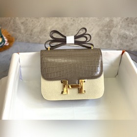 Hermès Constance Kang с крокодиловым узором, сумка через плечо Сп