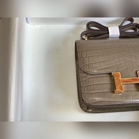 Hermès Constance Kang с крокодиловым узором, сумка через плечо Сп