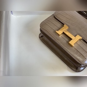 Hermès Constance Kang с крокодиловым узором, сумка через плечо Сп