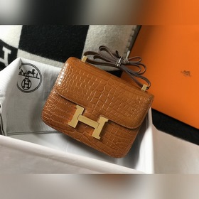 Hermès Constance Kang с крокодиловым узором, сумка через плечо Сп