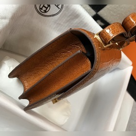 Hermès Constance Kang с крокодиловым узором, сумка через плечо Сп