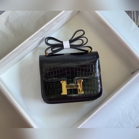 Hermès Constance Kang сумка через плечо с крокодиловым узором Спе