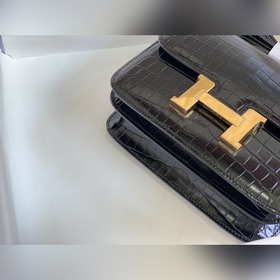Hermès Constance Kang сумка через плечо с крокодиловым узором Спе