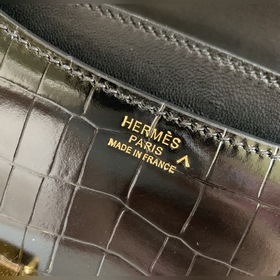 Hermès Constance Kang сумка через плечо с крокодиловым узором Спе