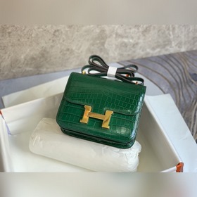 Hermès Constance Kang сумка через плечо с крокодиловым узором Спе